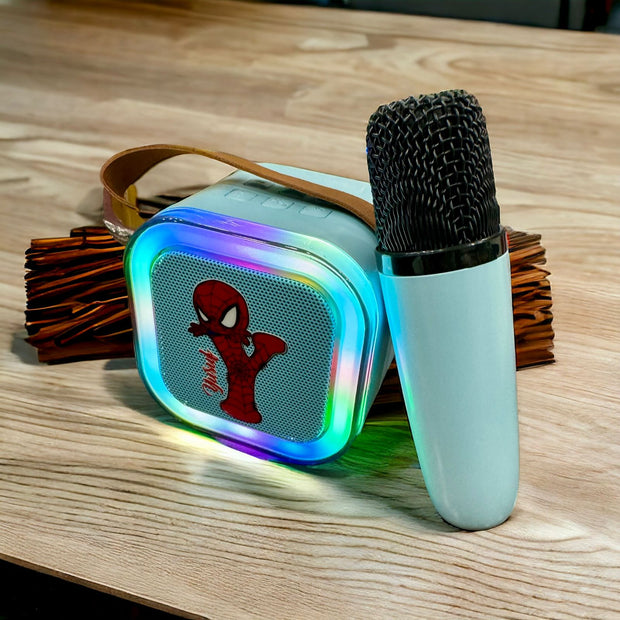 Personalised Karaoke Mic and Speaker - Spiderman