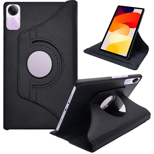 Redmi Pad SE (11 inch) Leather Stand Smart Case Cover 360° MultiAngle Rotatable Case Cover