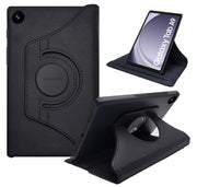 Samsung Tab A9 (8.7 inch) Leather Stand Smart Case Cover 360° MultiAngle Rotatable Case Cover, Black