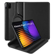 Xiaomi Mi Pad 7 11.2 inch Case/Pad 7 Pro Leather Stand Smart Case Cover 360° MultiAngle Rotatable Case Cover, Black