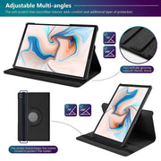 Lenovo Tab M10 Plus 3rd Gen /X128 (10.6 inch) Leather Stand Smart Case Cover 360° MultiAngle Rotatable Case Cover