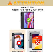 Redmi Pad Pro 5G (12.1 inch) Leather Stand Smart Case Cover 360° MultiAngle Rotatable Case Cover