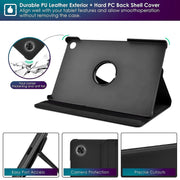 Lenovo Tab M10 Plus 3rd Gen /X128 (10.6 inch) Leather Stand Smart Case Cover 360° MultiAngle Rotatable Case Cover
