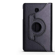 Samsung Galaxy Tab A 10.5 inch 2018 (SM-T590 T595) Leather Stand Smart Case Cover 360° MultiAngle Rotatable Case Cover, Black