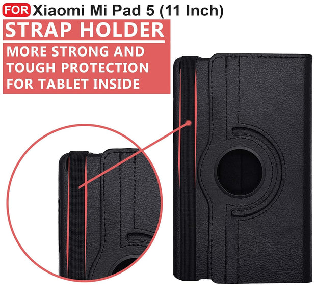 Xiaomi Mi Pad 5 (11 inch) Leather Stand Smart Case Cover 360° MultiAngle Rotatable Case Cover