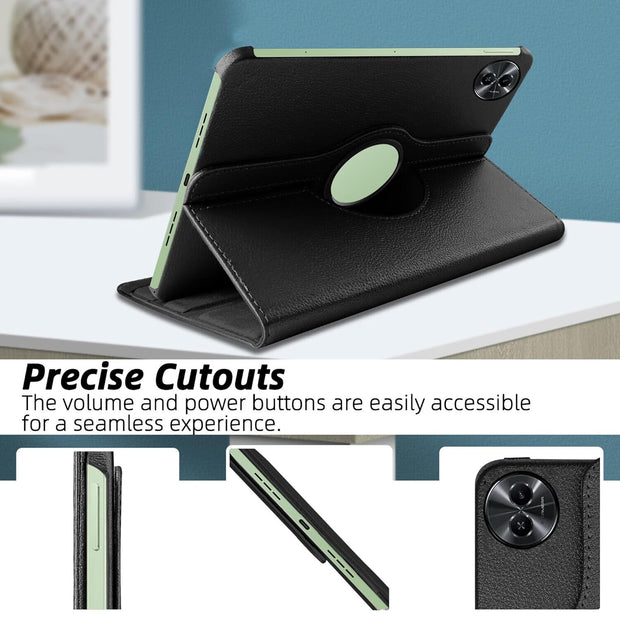 Realme Pad 2 (11.5 inch) Leather Stand Smart Case Cover 360° MultiAngle Rotatable Case Cover