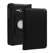 Samsung Galaxy Tab 3 Neo Lite T111 Leather Stand Smart Case Cover 360° MultiAngle Rotatable Case Cover, Black