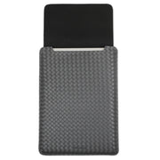 13" Vegan Leather Laptop Sleeve (Grey Criss Cross)