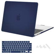 Enthopia Case Compatible with MacBook Air 15 inch M4 A3241 M3 A3114 M2 A2941 Release 2025 2024 2023 with Touch ID Hard Shell Plastic Cover Keyguard Dust Plugs, Navy Blue