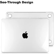 Enthopia Case Compatible with MacBook Air 15 inch M4 A3241 M3 A3114 M2 A2941 Release 2025 2024 2023 with Touch ID Hard Shell Plastic Cover Keyguard Dust Plugs, Transparent Crystal Clear