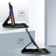 Xiaomi Mi Pad 7 11.2 inch Case/Pad 7 Pro Leather Stand Smart Case Cover 360° MultiAngle Rotatable Case Cover, Black