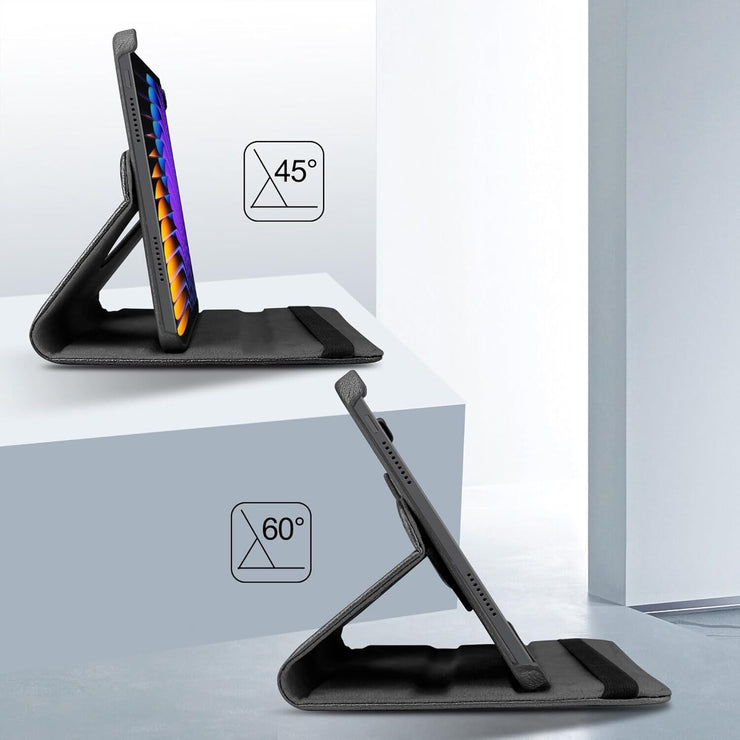 Xiaomi Mi Pad 7 11.2 inch Case/Pad 7 Pro Leather Stand Smart Case Cover 360° MultiAngle Rotatable Case Cover, Black