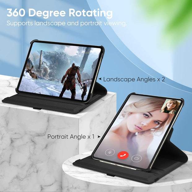 IPad Air 13 inch (M2) 2024 Rotating Faux Leather Case
