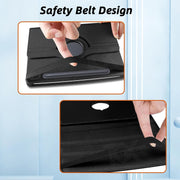 Samsung Galaxy Tab S7 FE 12.4 inch Leather Stand Smart Case Cover 360° MultiAngle Rotatable Case Cover, Black