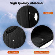 Samsung Galaxy Tab S9 Ultra Case 14.6 Inch 2023 (SM-X91) / Galaxy Tab S8 Ultra Leather Stand Smart Case Cover 360° MultiAngle Rotatable Case Cover, Black