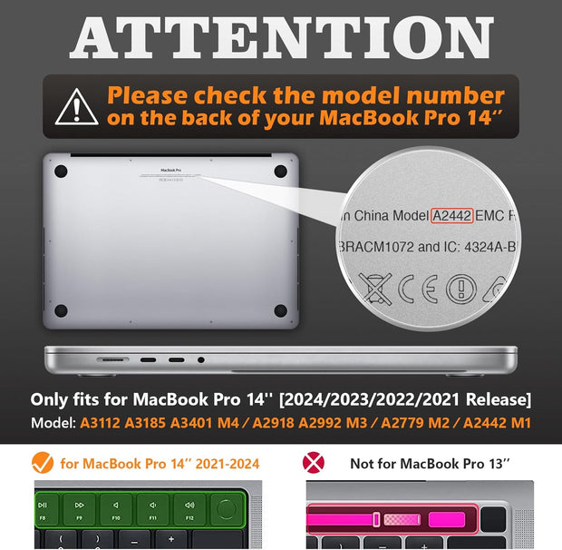 Shock Absorbing Case for MacBook Air 15 inch 2024/2023 Release A3114/A2941 M3/M2 Chip