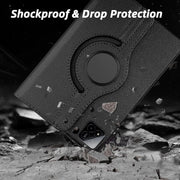 Xiaomi Mi Pad 7 11.2 inch Case/Pad 7 Pro Leather Stand Smart Case Cover 360° MultiAngle Rotatable Case Cover, Black