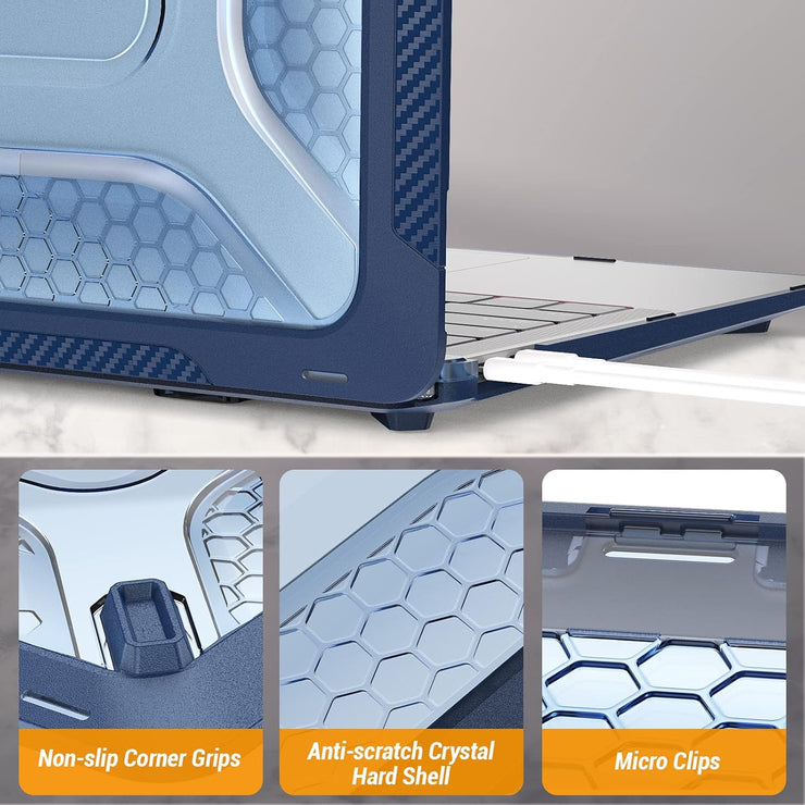 Shock Absorbing Case for MacBook Pro 16 inch 2024-2021 A3403 A3186 A2991 A2780 A2485 M4/M3/M2/M1