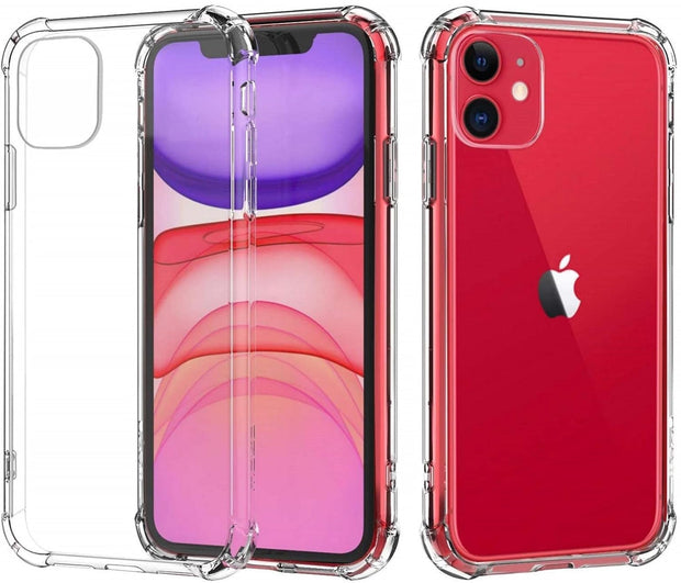 iPhone 12 Mini Back Cover Bumper Protective Case | Silicone Flexible TPU Back Cover Case - Transparent