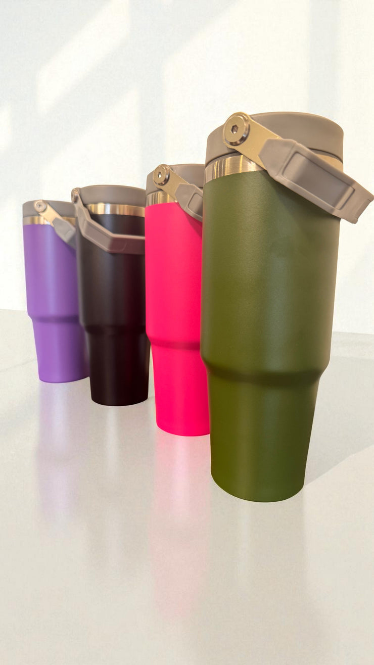 Personalised Insulated Tumbler with Top Handle