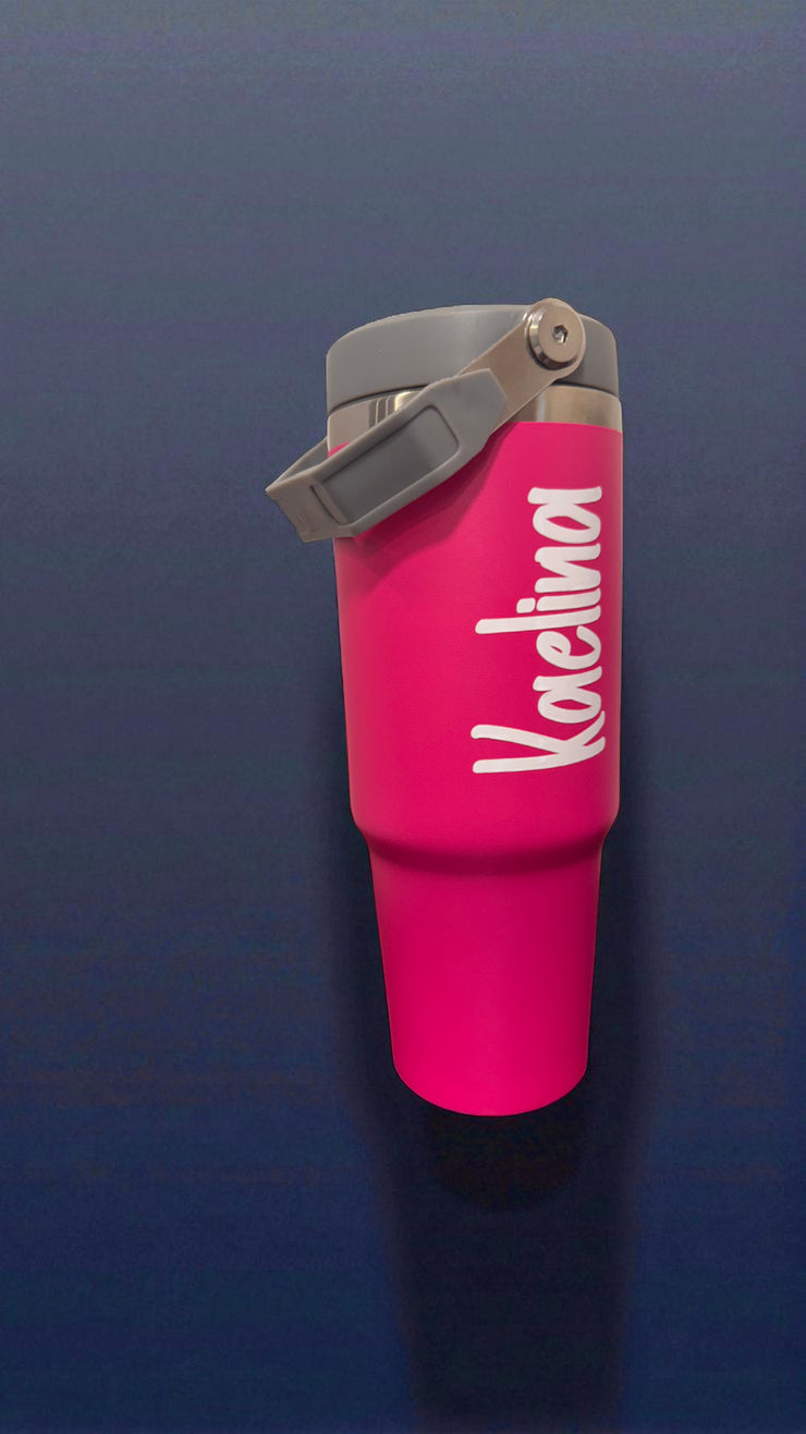 Personalised Insulated Tumbler with Top Handle