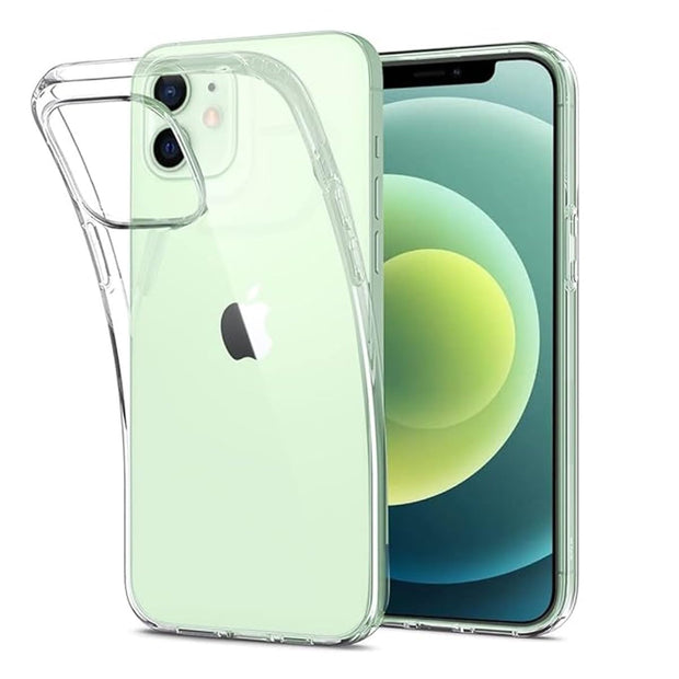 iPhone 12 Mini Case Clear Transparent Shockproof Protective Phone Soft Silicone Slim Cover for iPhone 12 Mini (Transparent)