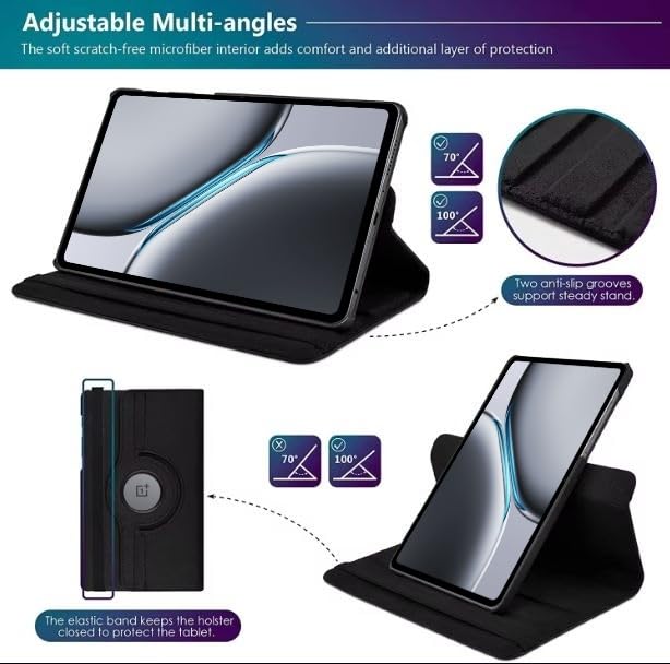 OnePlus Pad 2 (12.1 inch) Rotating Faux Leather Case