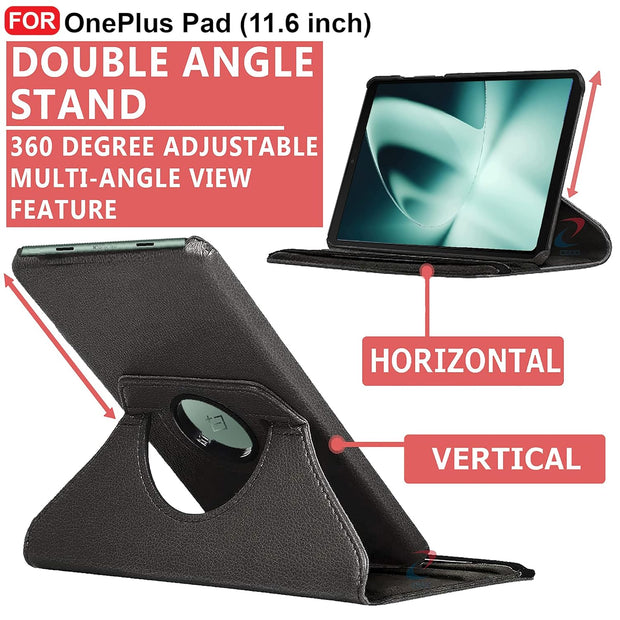 OnePlus Pad (11.6 inch) Rotating Faux Leather Case