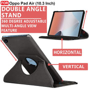 Oppo Pad Air (10.3 inch) Leather Stand Smart Case Cover 360° MultiAngle Rotatable Case Cover