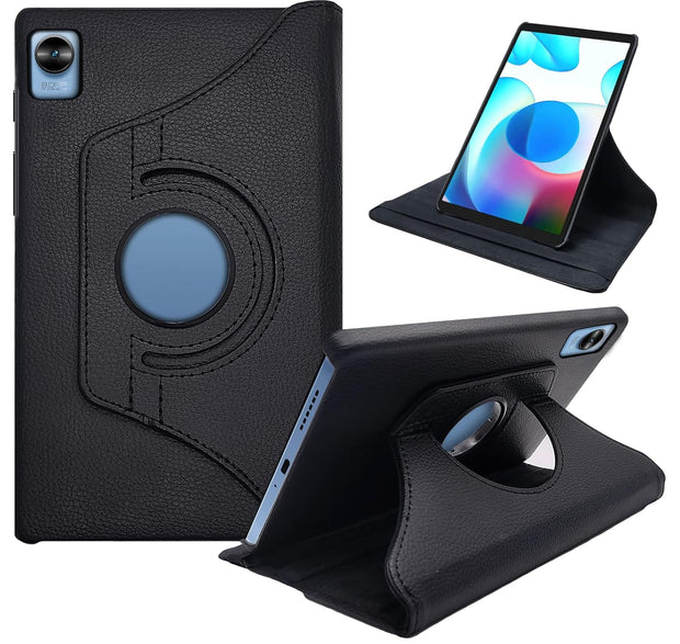 Realme Pad Mini (8.7 inch) Leather Stand Smart Case Cover 360° MultiAngle Rotatable Case Cover