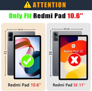 Redmi Pad 10.61 inch Tablet Case 360° MultiAngle Rotatable Case Cover