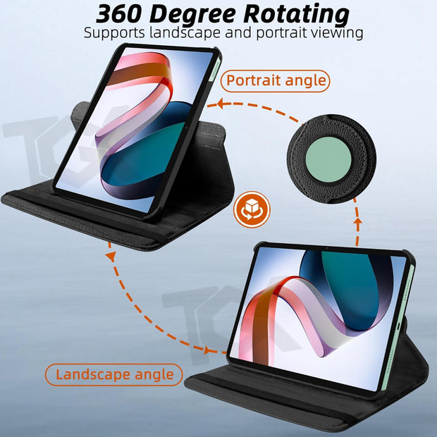 Redmi Pad 10.61 inch Tablet Case 360° MultiAngle Rotatable Case Cover
