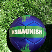 Personalised Metallic Football - Blue