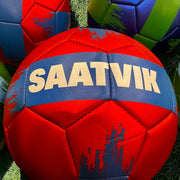 Personalised Metallic Football - Red