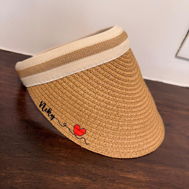 Personalised Female Summer Beach Cap