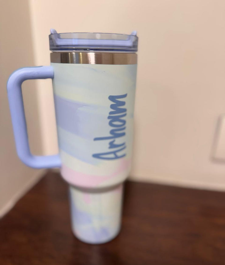 Personalised Insulated Tumbler with Handle