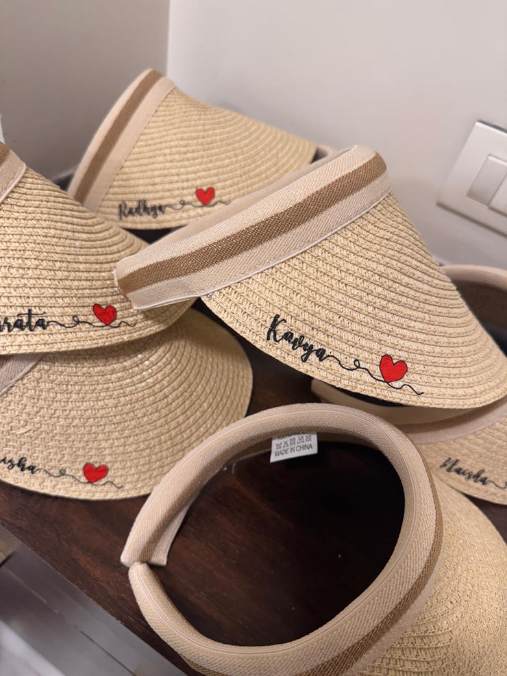 Personalised Female Summer Beach Cap