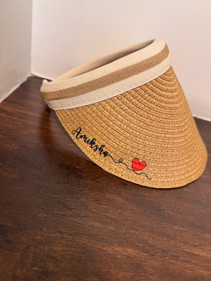 Personalised Female Summer Beach Cap