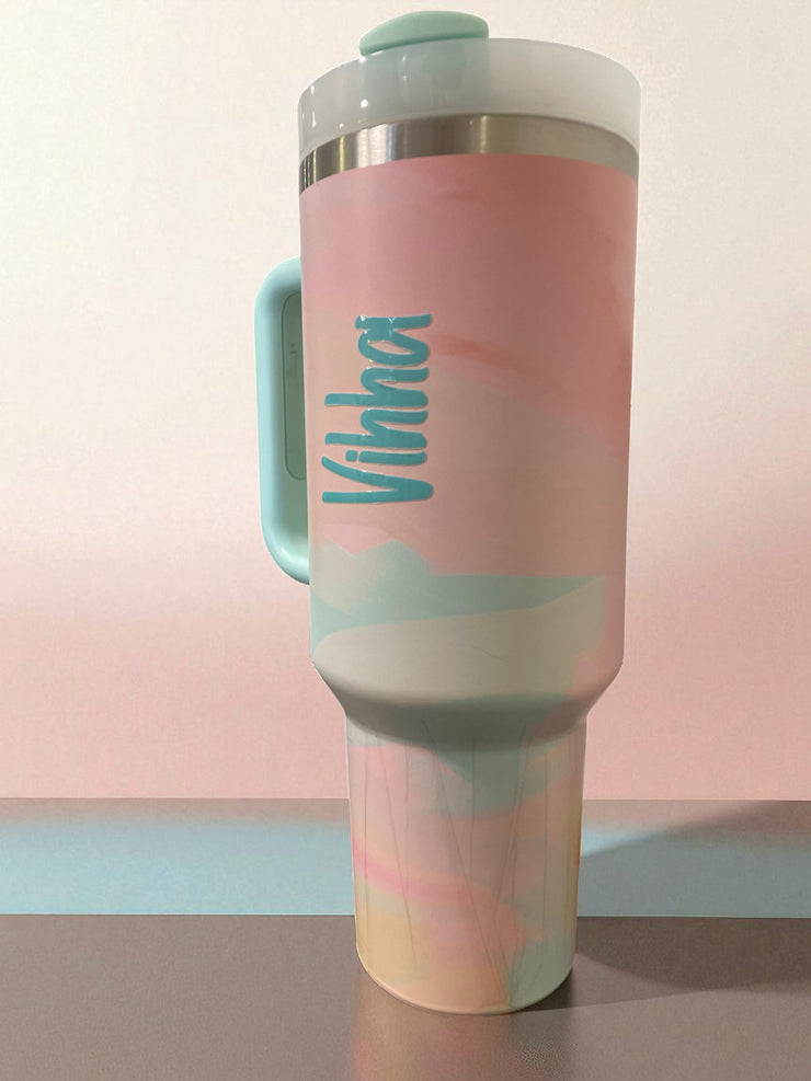 Personalised Insulated Tumbler with Handle