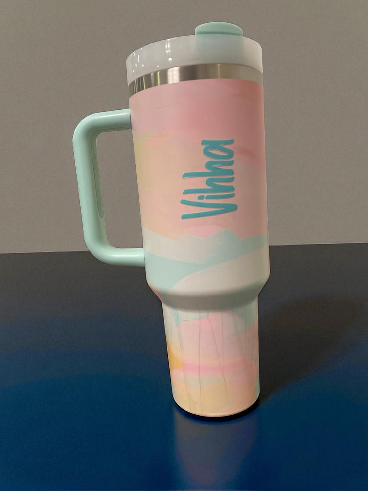 Personalised Insulated Tumbler with Handle