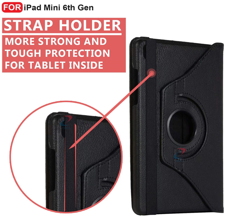 IPad Mini 6th Gen (2021) Rotating Faux Leather Case