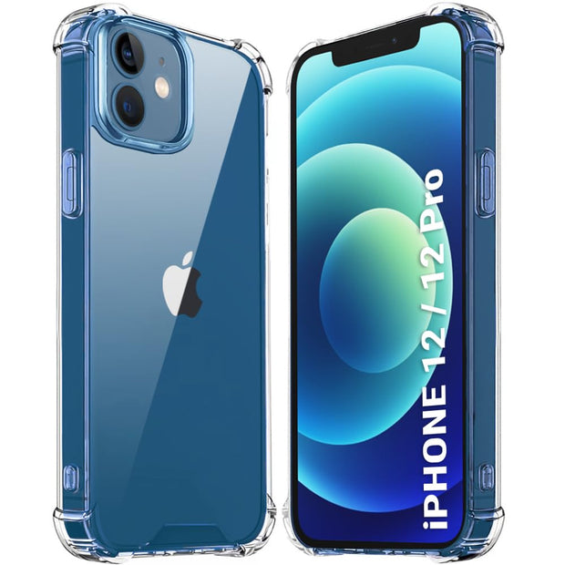 iPhone 12/12 PRO Crystal Clear Back Cover Case | Shock Proof Design | Transparent Back Cover Case for iPhone 12/12 PRO (Transparent Bumper)