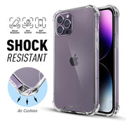 iPhone 11 PRO Hard Back Shock Proof Silicone Bumper Cover Case  (TPU+Polycarbonate | Transparent)