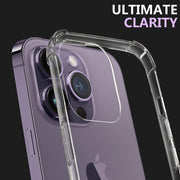 iPhone 11 PRO Hard Back Shock Proof Silicone Bumper Cover Case  (TPU+Polycarbonate | Transparent)