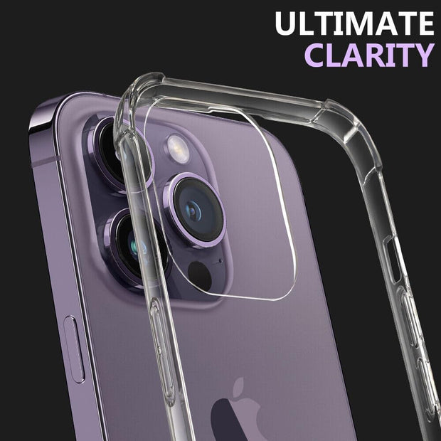 iPhone 11 PRO Hard Back Shock Proof Silicone Bumper Cover Case  (TPU+Polycarbonate | Transparent)