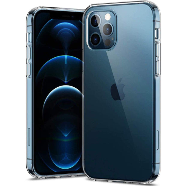iPhone 12 Pro Max Case Clear Transparent Shockproof Protective Phone Soft Silicone Slim Cover for iPhone 12 Pro Max (Transparent)