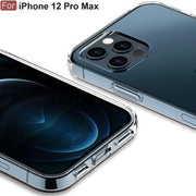 iPhone 12 Pro Max Case Clear Transparent Shockproof Protective Phone Soft Silicone Slim Cover for iPhone 12 Pro Max (Transparent)