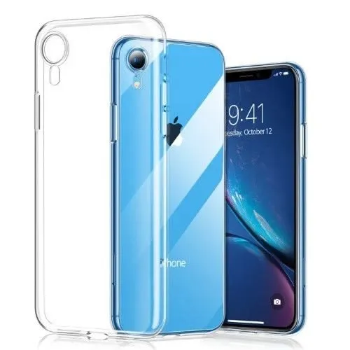 iPhone XR Soft Silicone Case (Transparent) | Shock Proof Scratch-Resistance Design & Camera Protection | Clear Silicone - Transparent