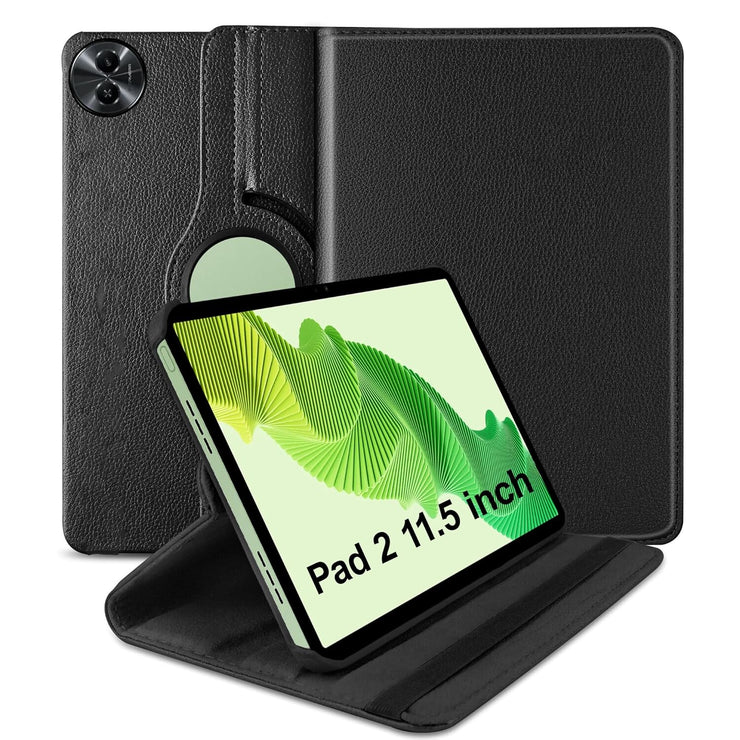 Realme Pad 2 (11.5 inch) Leather Stand Smart Case Cover 360° MultiAngle Rotatable Case Cover