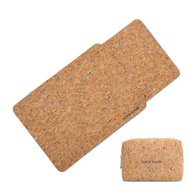 13" Laptop Sleeve With Pouch (Colourful Cork) - Enthopia
